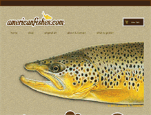 Tablet Screenshot of americanfishes.com